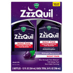 ZzzQuil Night Pain Syrup - Midnight Berry - Acetaminophen - 24 fl oz/2pk