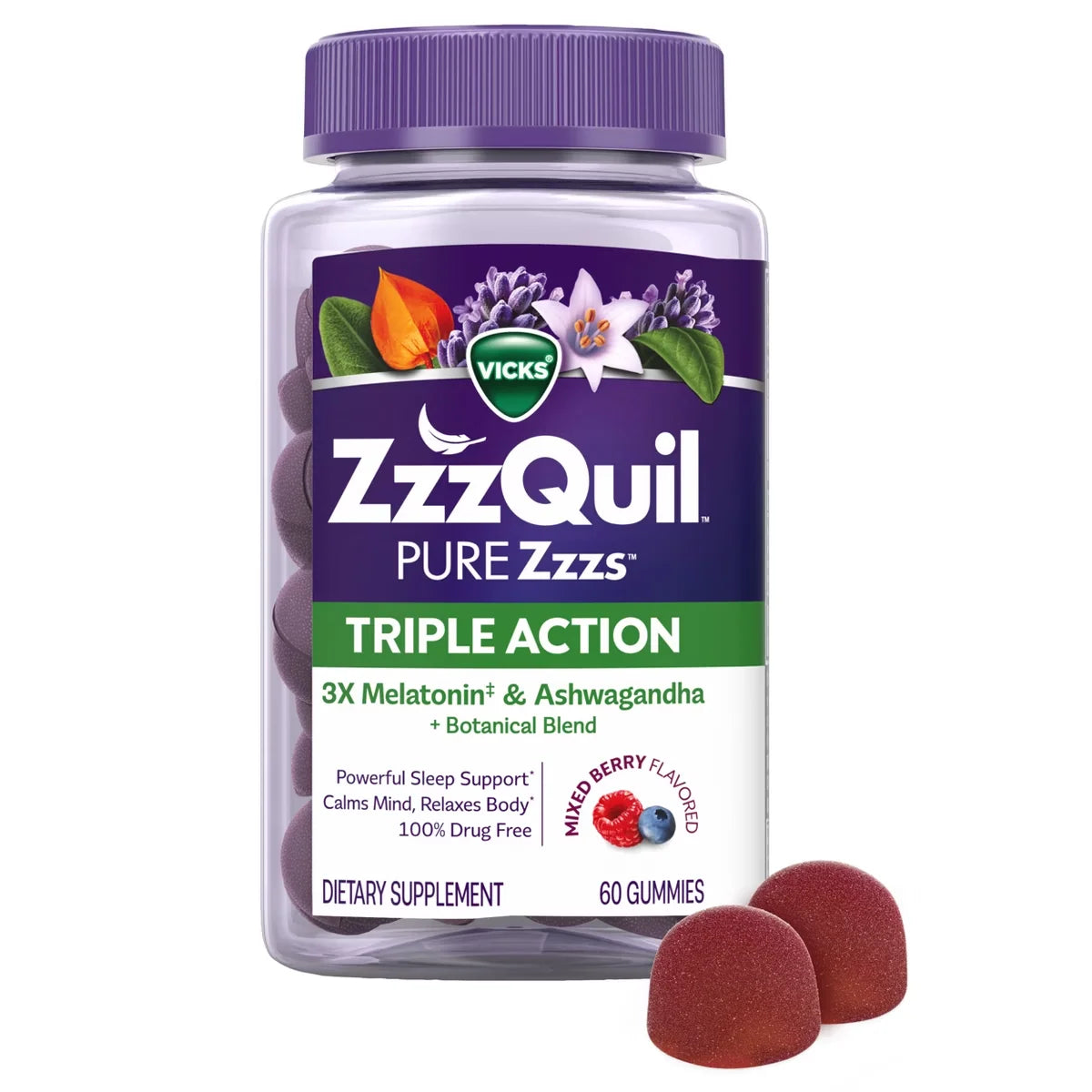 Pure Zzzs Triple Action Melatonin Gummies