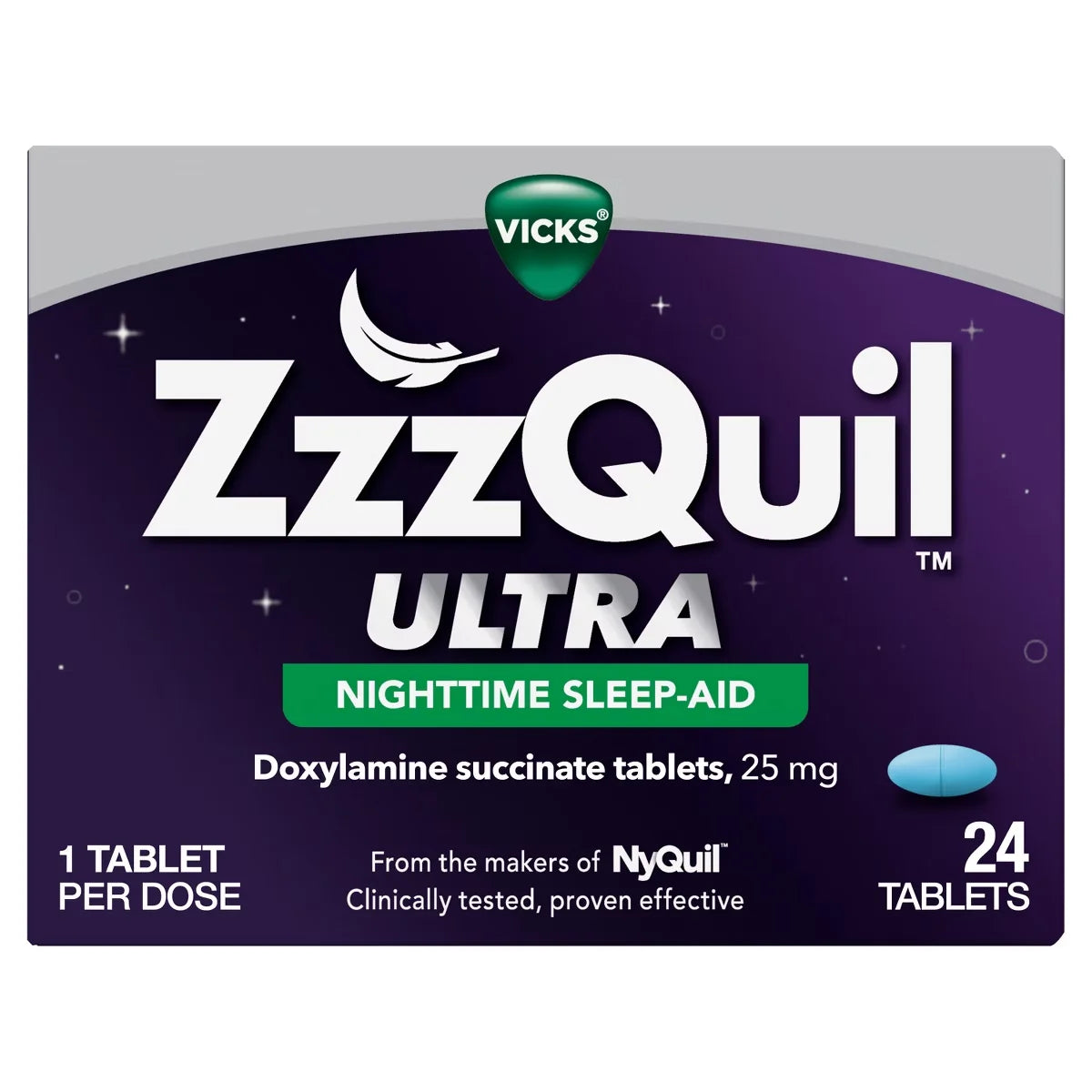 ZzzQuil Ultra Sleep Tablets - 24ct: With Doxylamine, Sleep Aid, Non-Travel Size