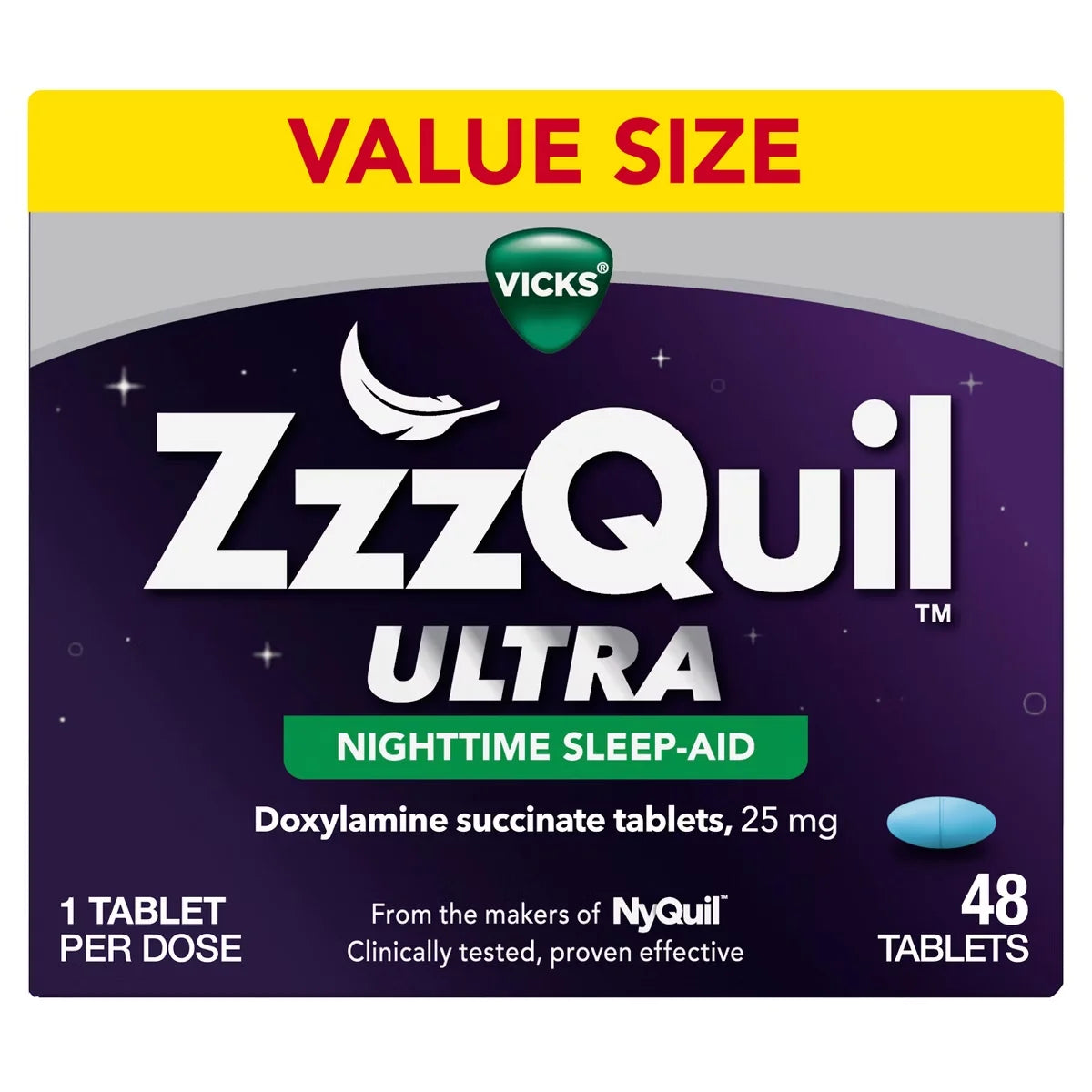 ZzzQuil Ultra Nighttime Sleep-Aid Tablets - 48ct: With Doxylamine