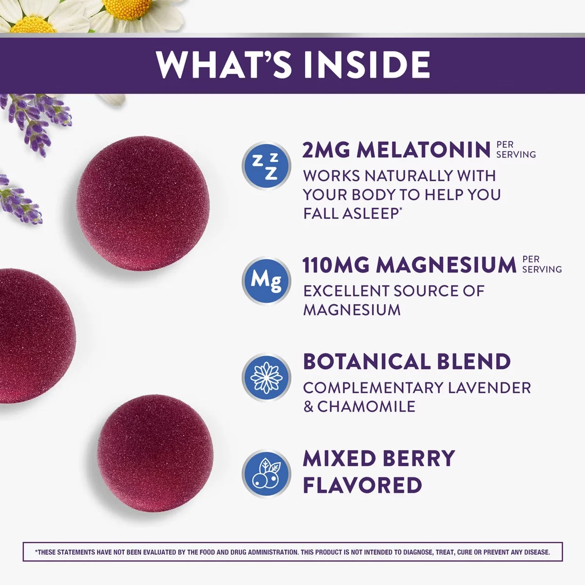 ZzzQuil Pure Zzzs + Magnesium Gummies - Mixed Berry - Melatonin - 60ct
